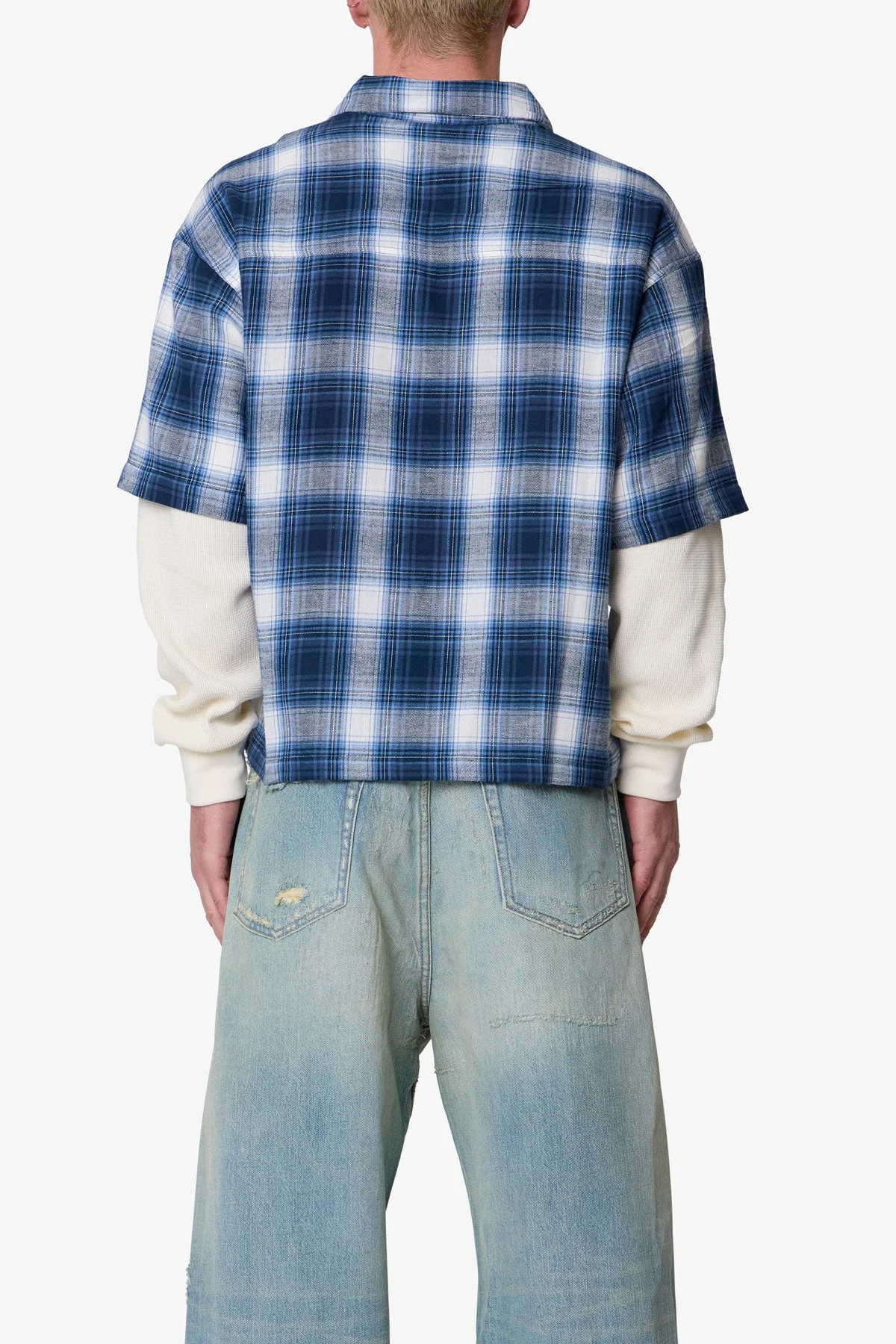 Layered Thermal S/S Shirt - Blue - Image 5