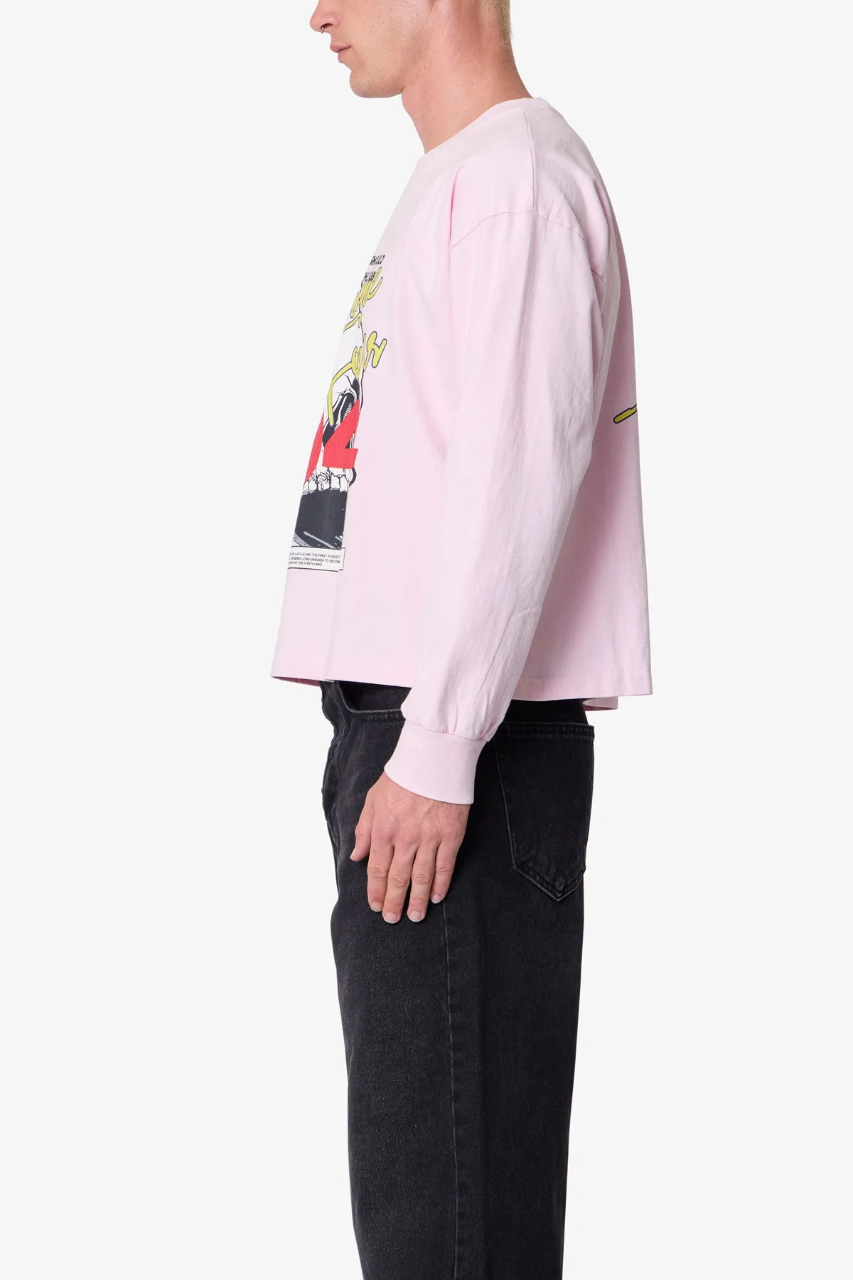 Left For Dead Printed L/S Tee - Lilac - Image 4