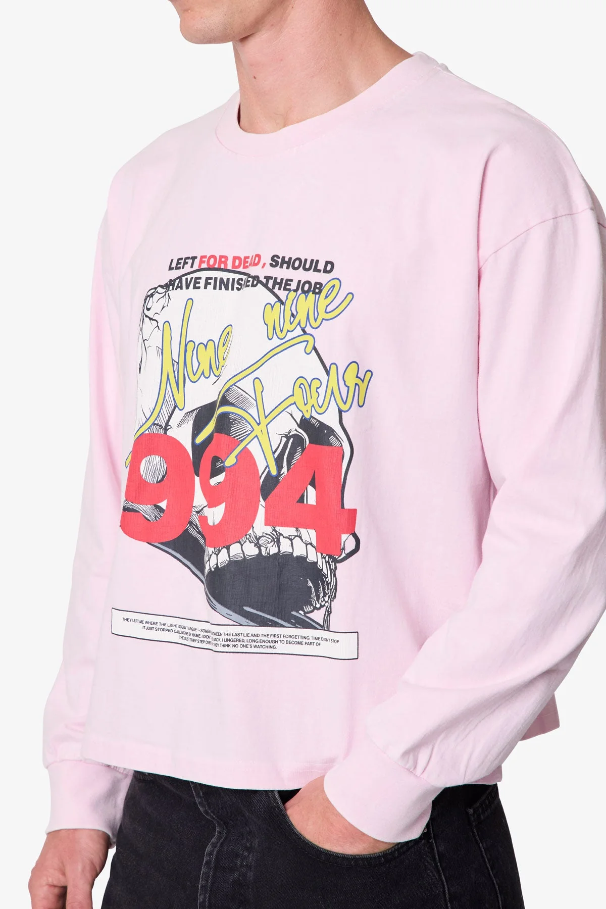 Left For Dead Printed L/S Tee - Lilac - Image 7