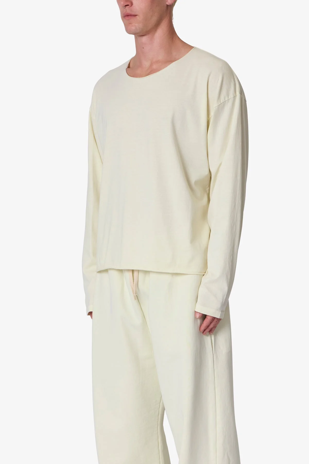 Long Sleeve Tee - Off White - Image 3