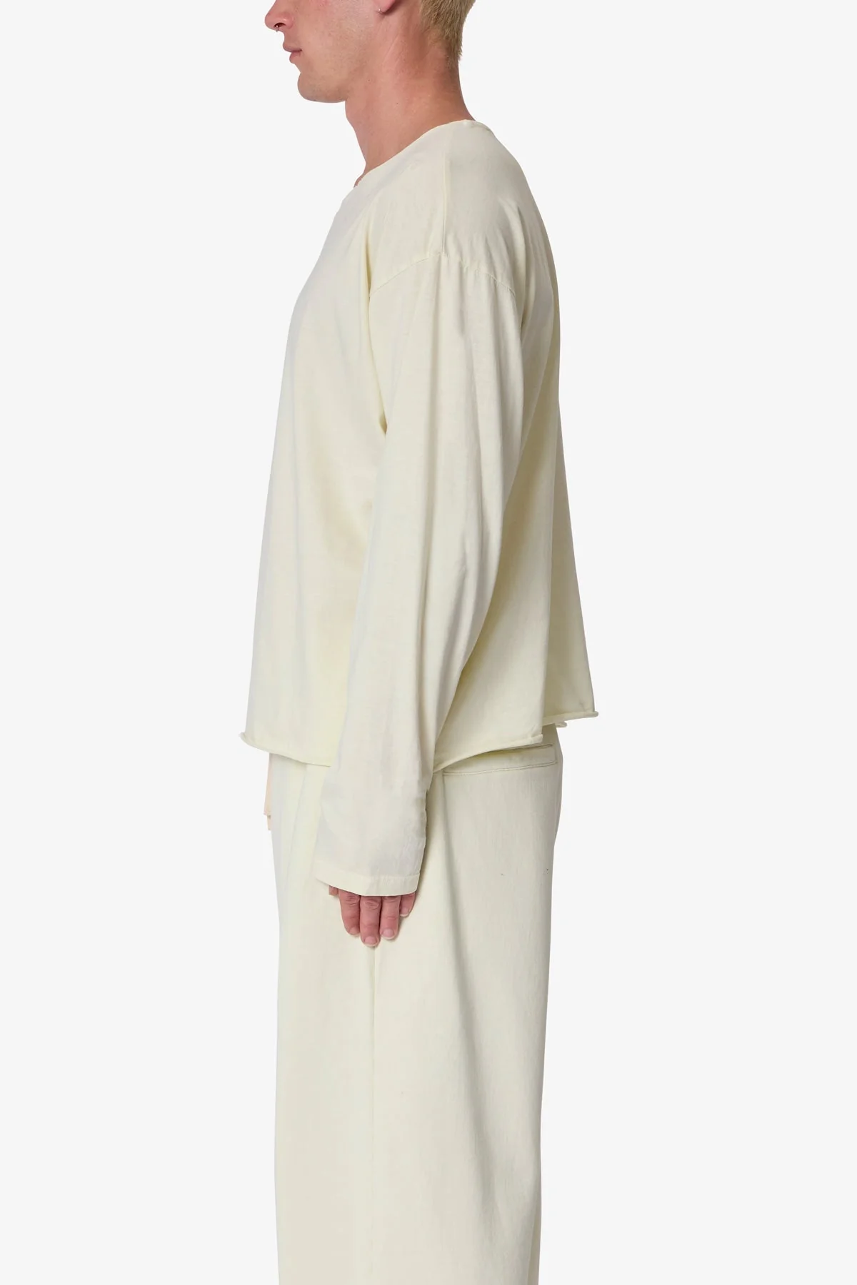 Long Sleeve Tee - Off White - Image 4