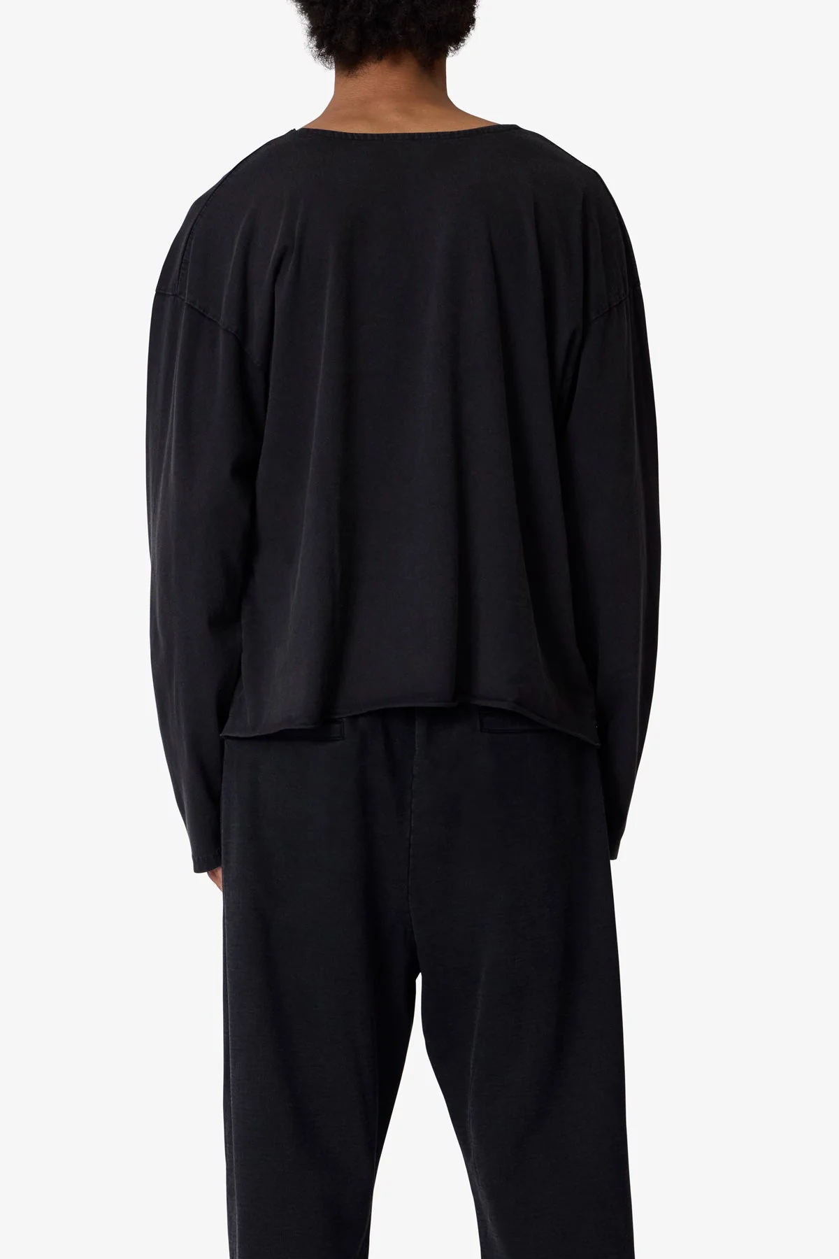 Long Sleeve Tee - Washed Black - Image 5