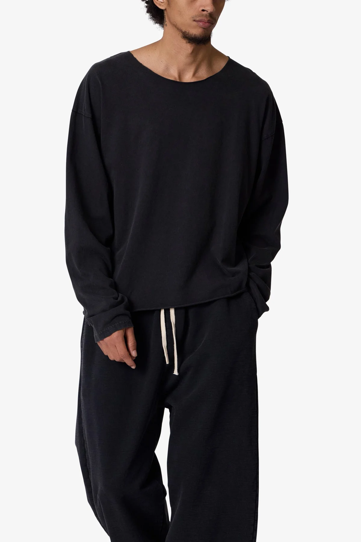 Long Sleeve Tee - Washed Black - Image 6