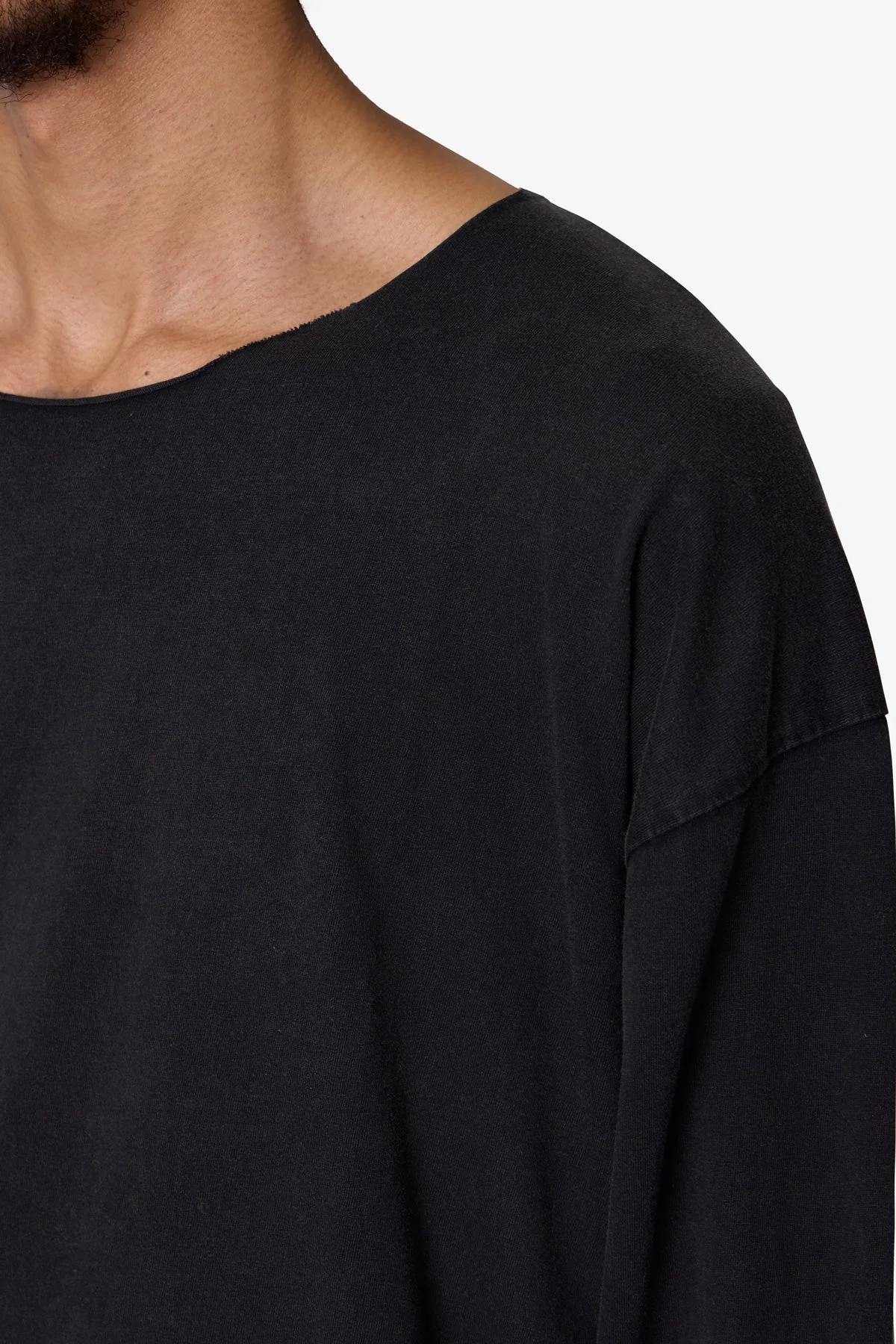 Long Sleeve Tee - Washed Black - Image 8