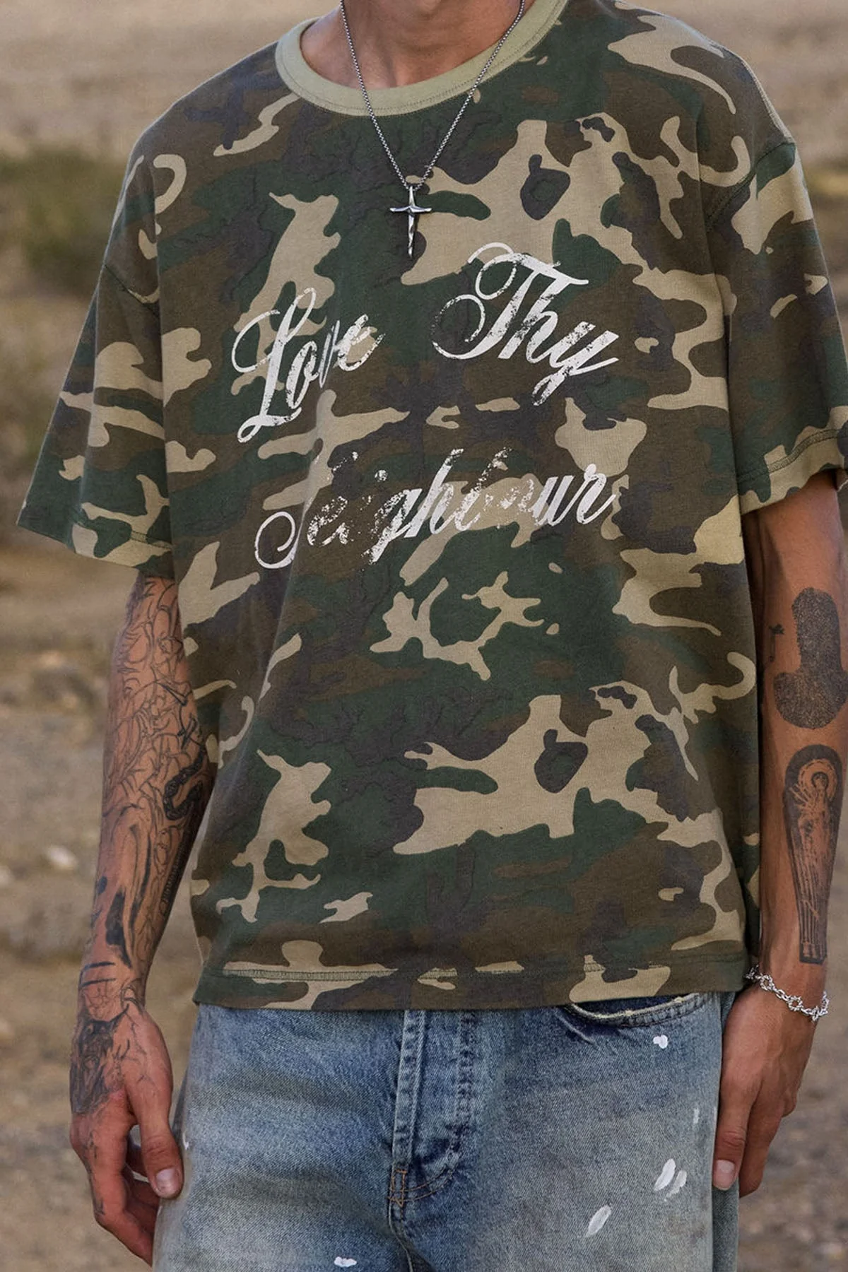 LWH Printed Camo Tee - Camo - Image 6