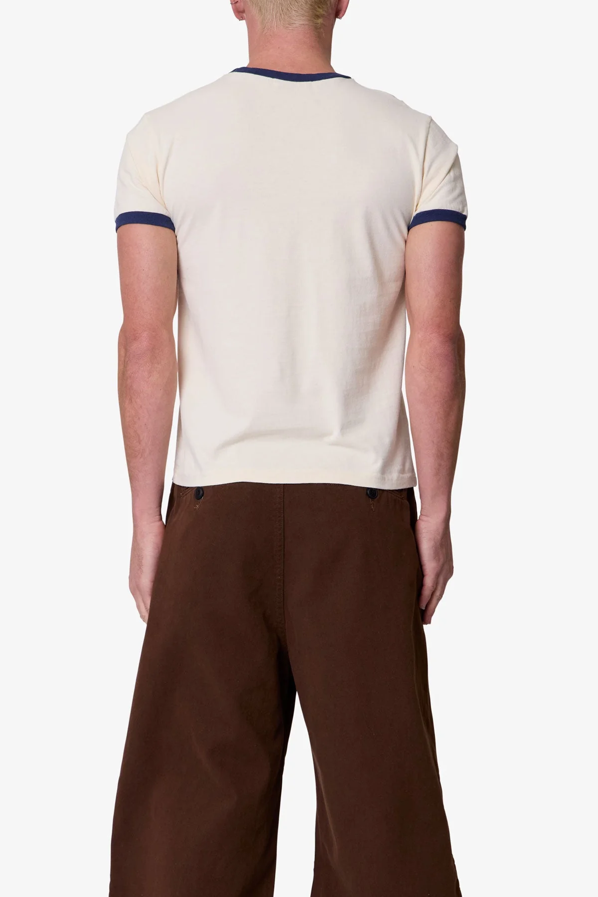 Lynx Ringer Tee - Off White - Image 5