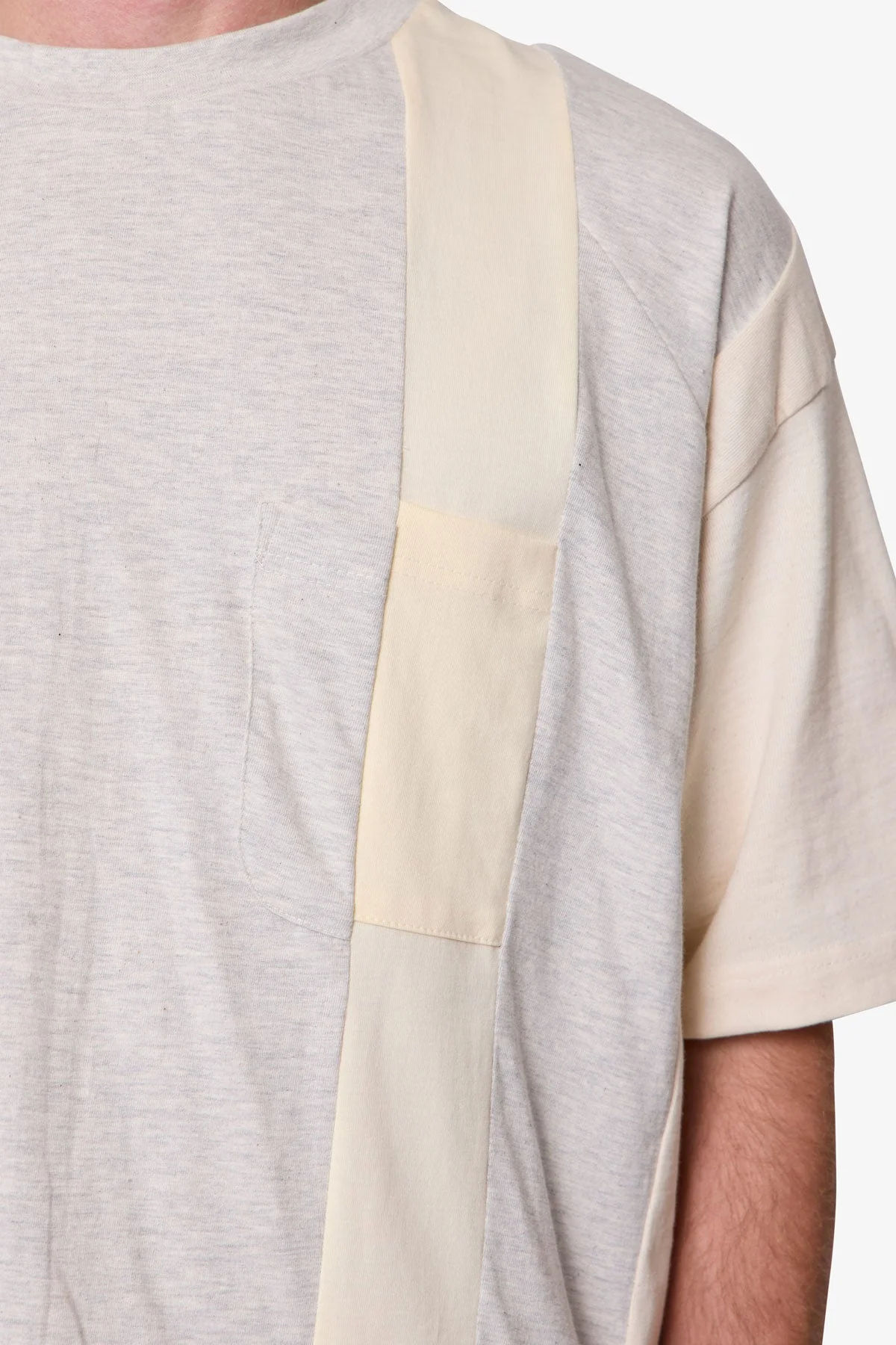 Multi Paneled Tee - Off White - Image 7