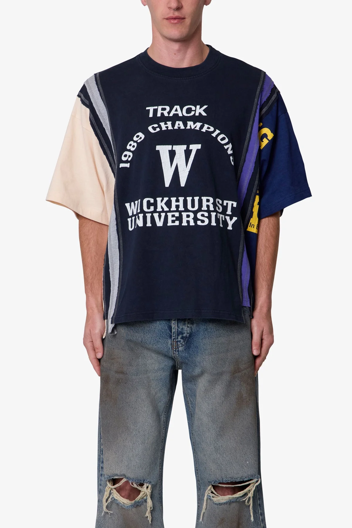 Multi Paneled Track Tee - Multi - Image 2