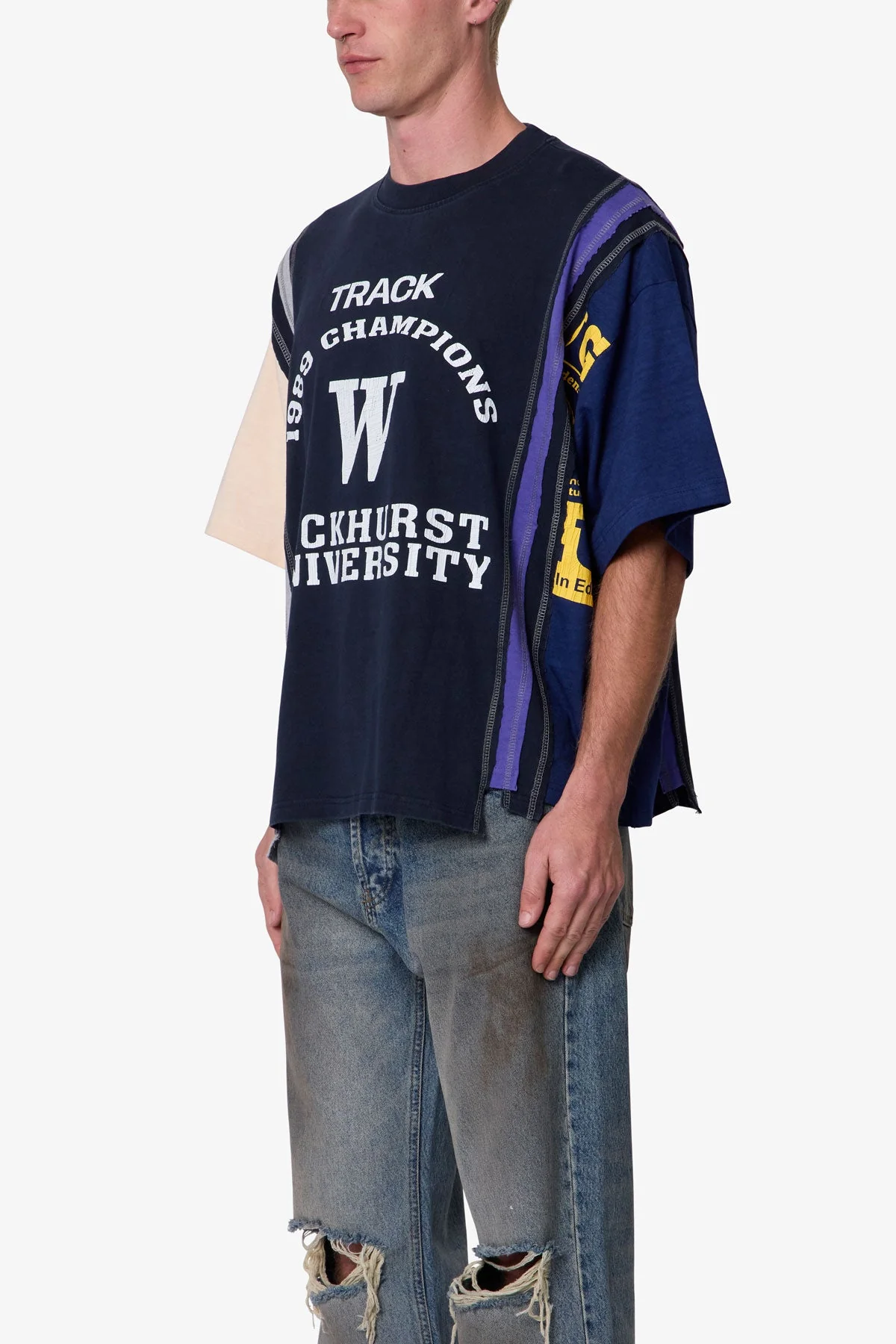 Multi Paneled Track Tee - Multi - Image 3
