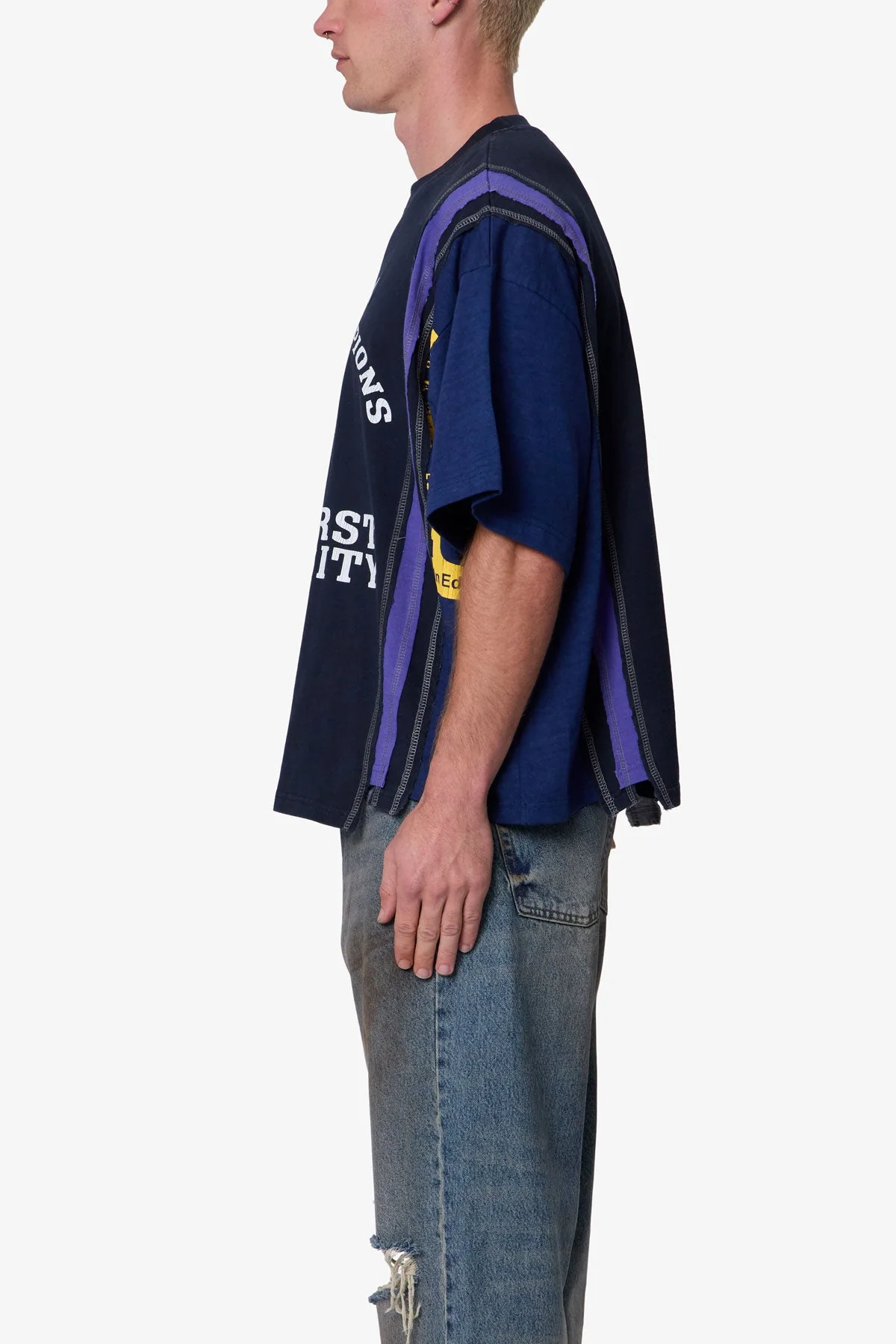 Multi Paneled Track Tee - Multi - Image 4