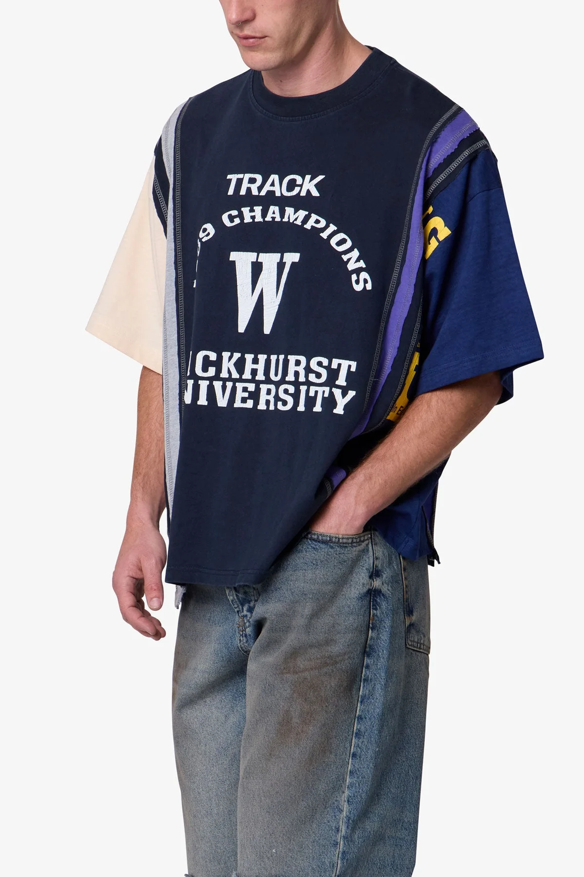 Multi Paneled Track Tee - Multi - Image 6