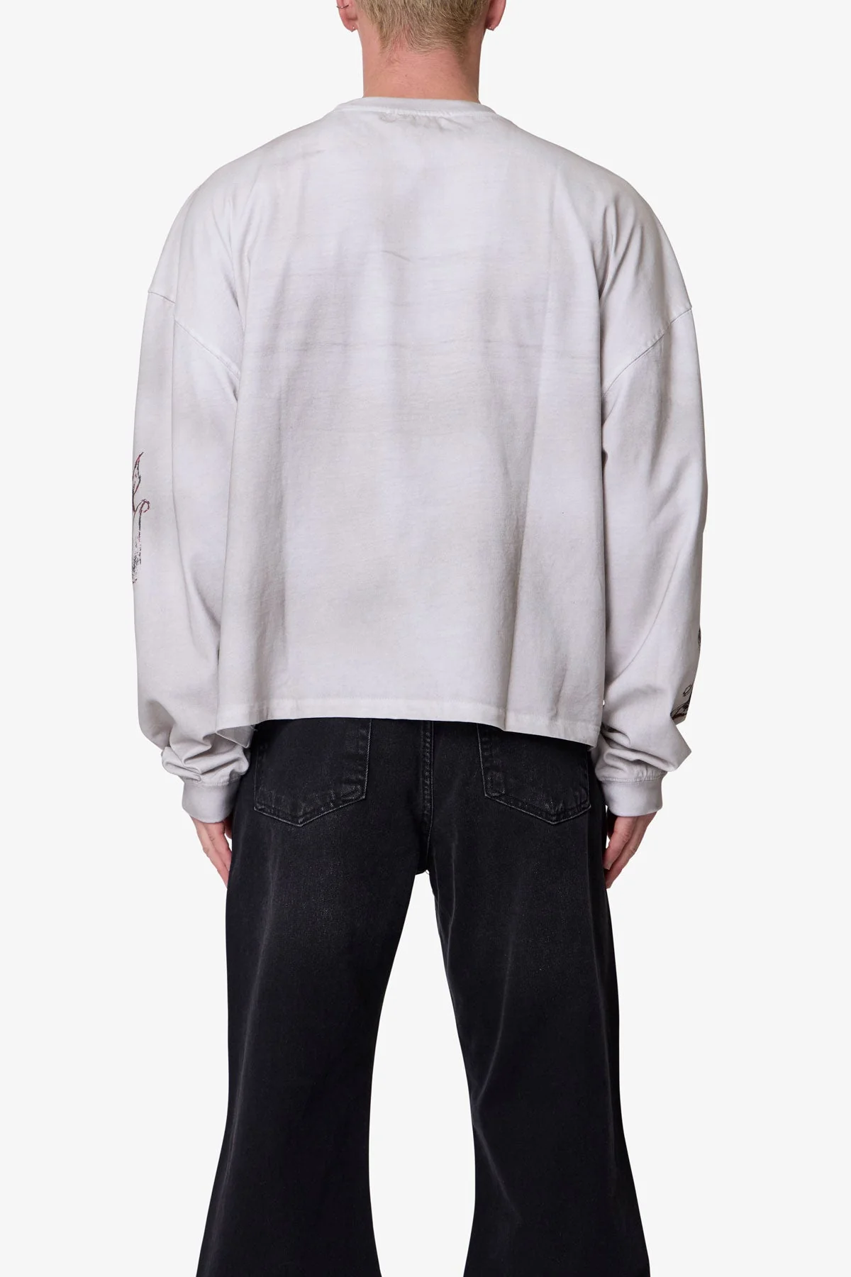 No Longer Here L/S Tee - White - Image 5