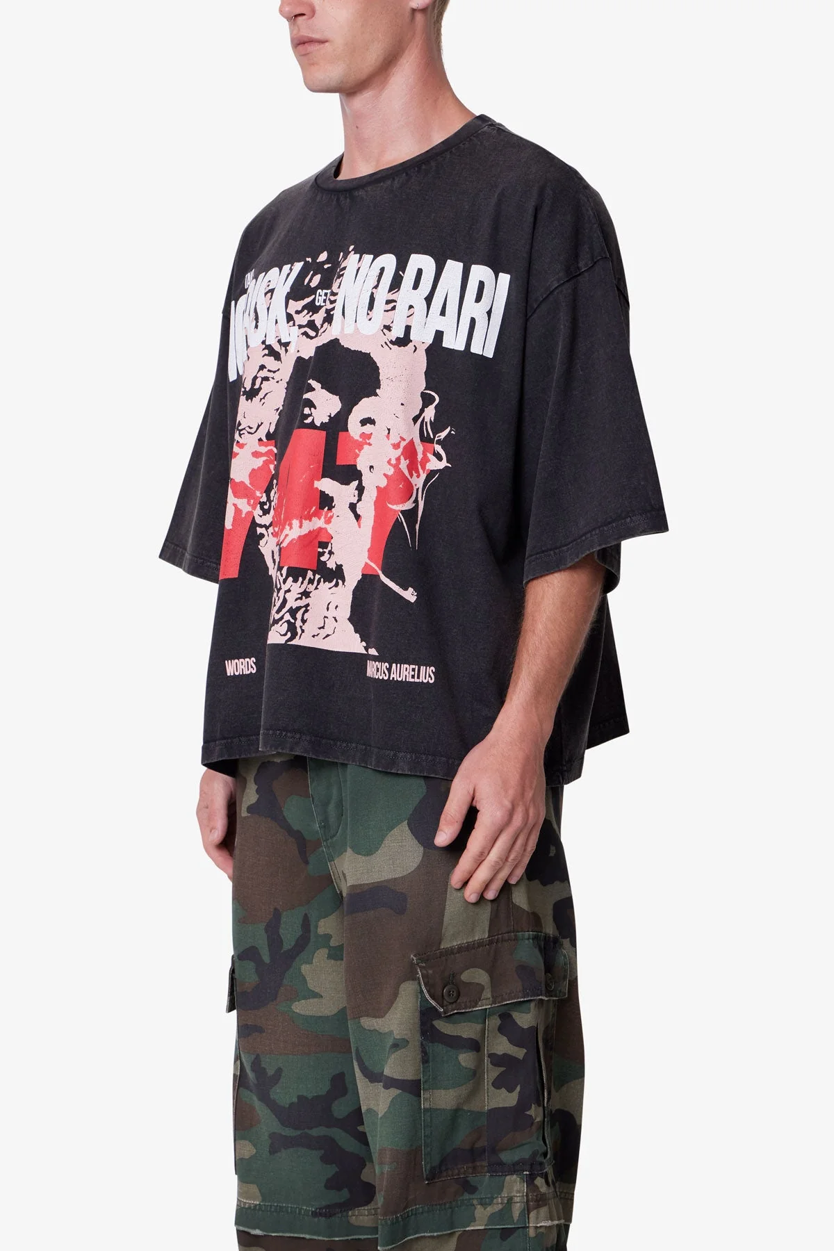 No Risk No Rari Print Tee - Black - Image 3