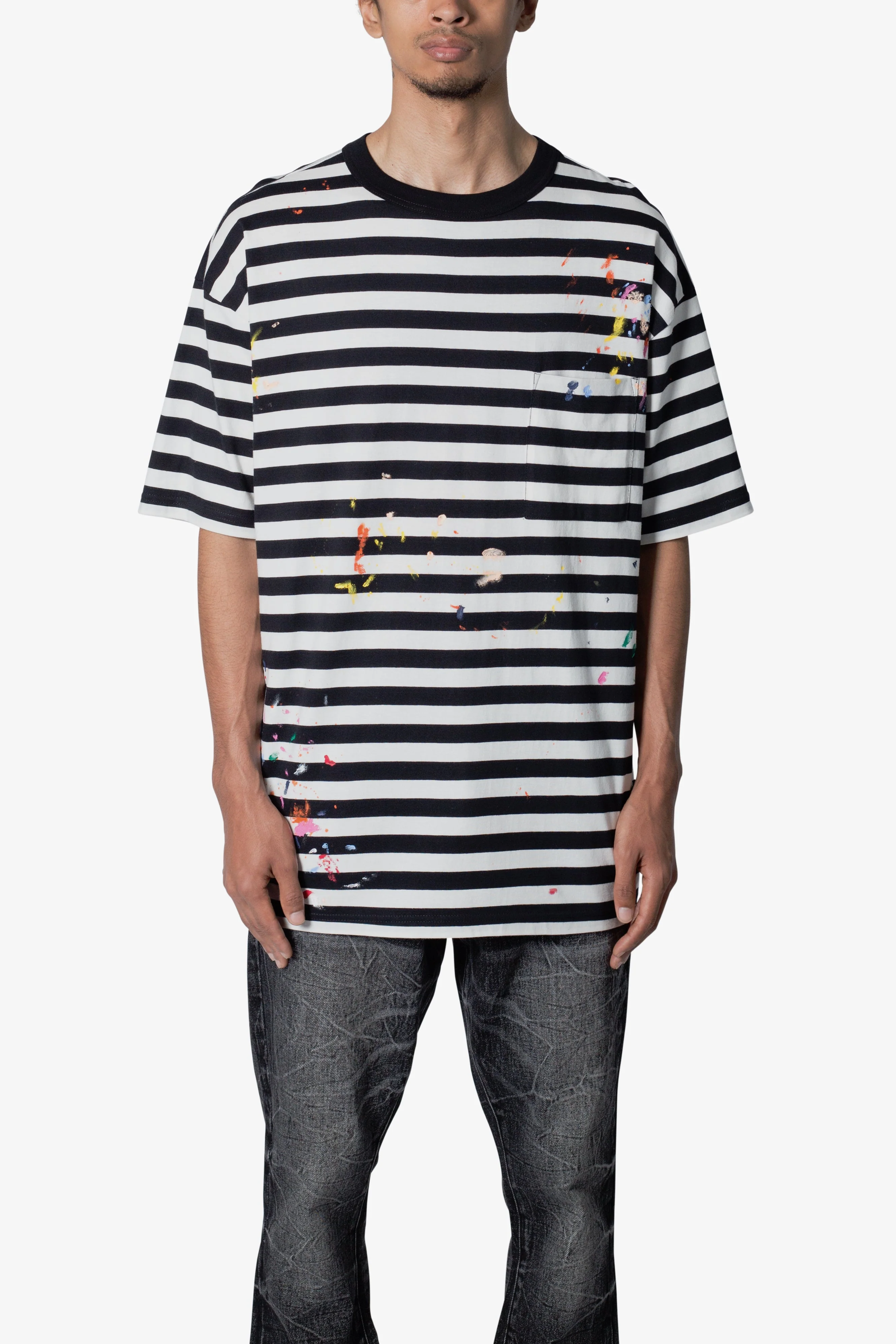 Paint Splatter Tee - Black/White - Image 2