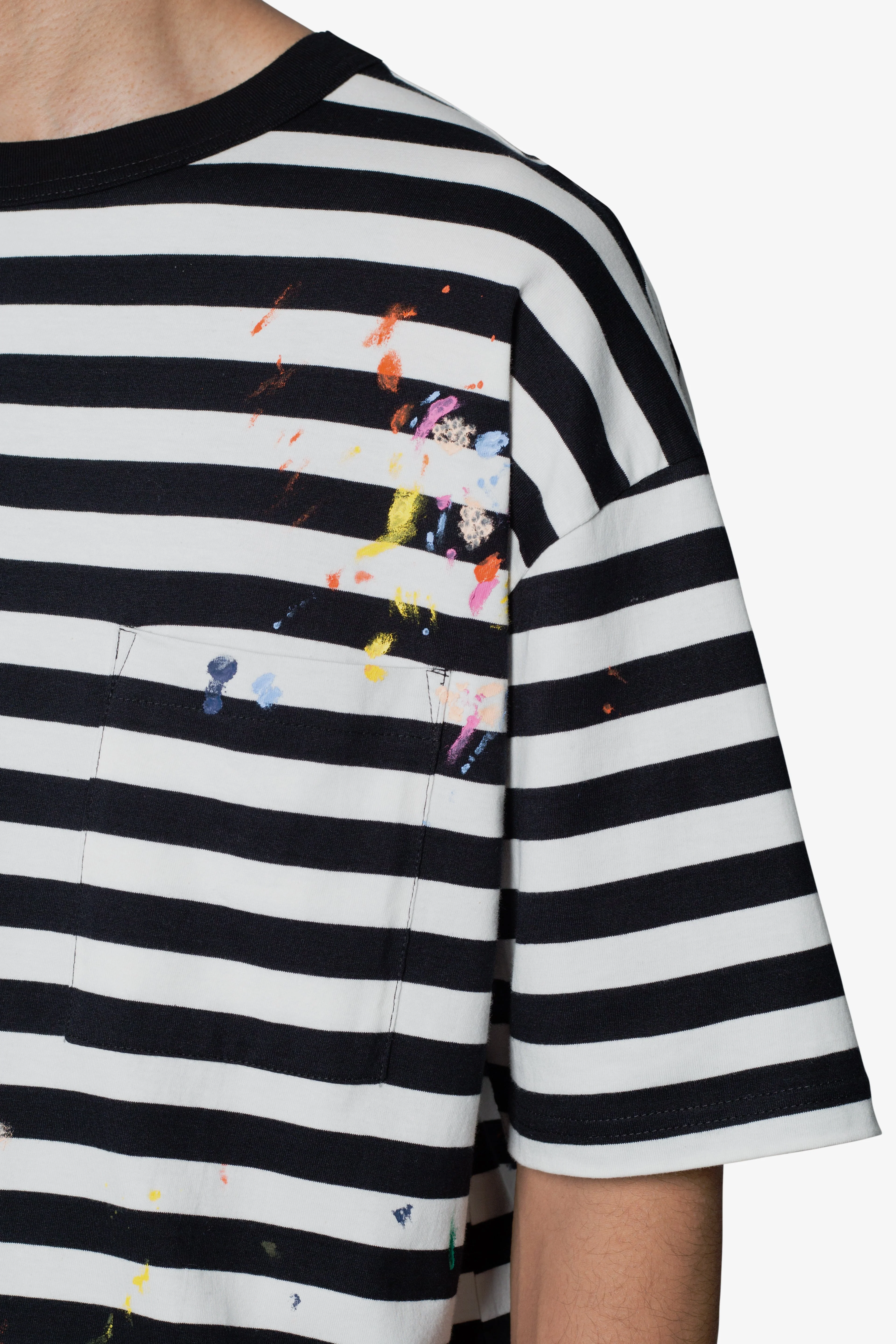 Paint Splatter Tee - Black/White - Image 8