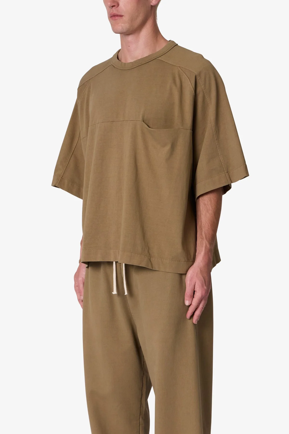 Paneled Hidden Pocket Tee - Washed Earth - Image 3