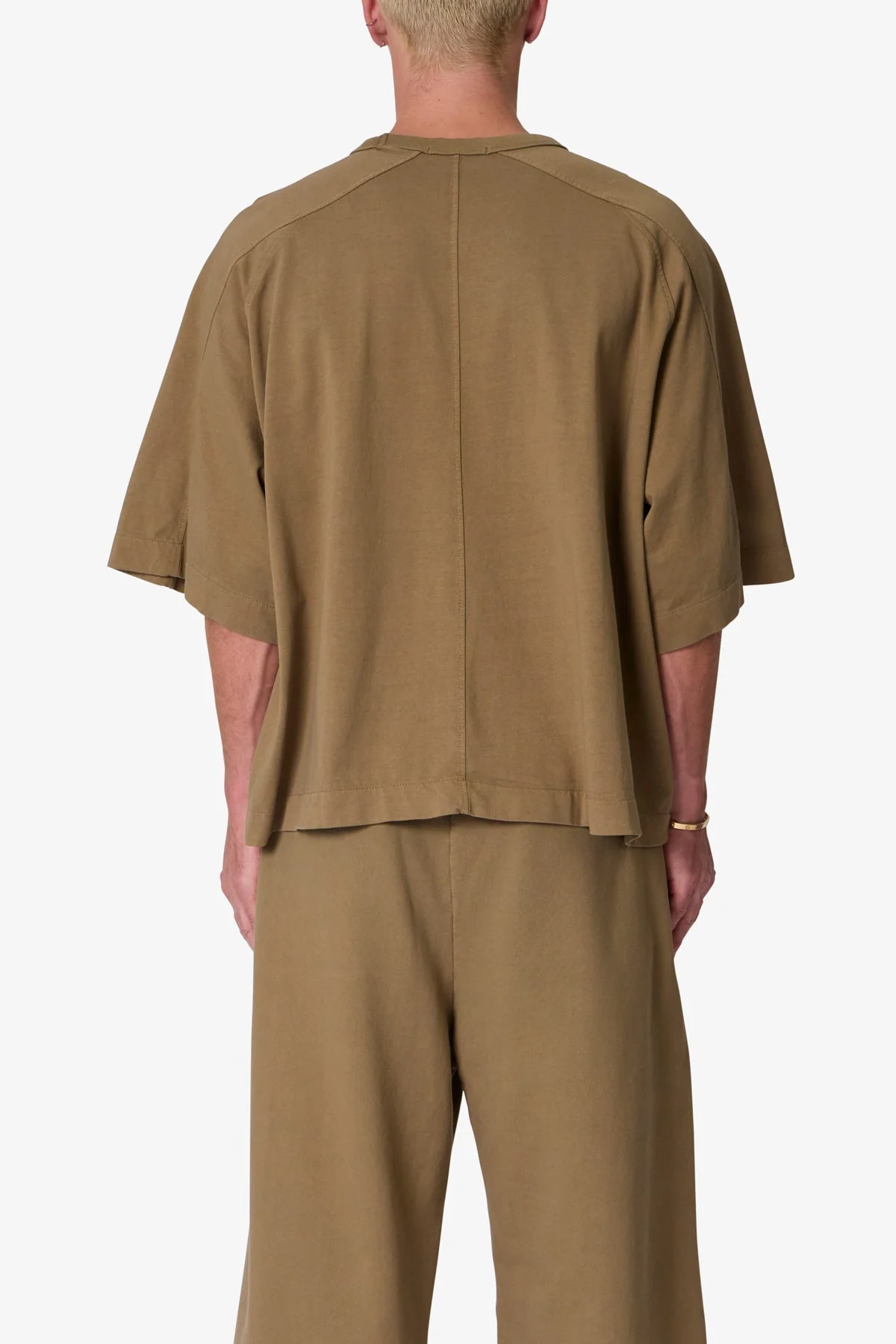 Paneled Hidden Pocket Tee - Washed Earth - Image 5