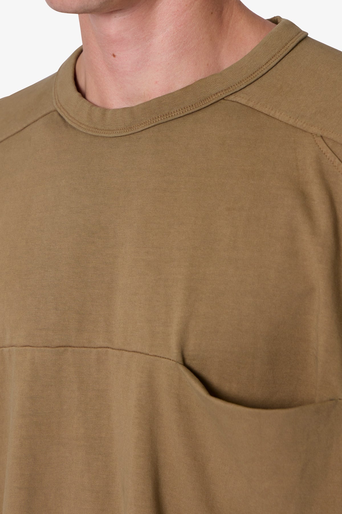 Paneled Hidden Pocket Tee - Washed Earth - Image 8