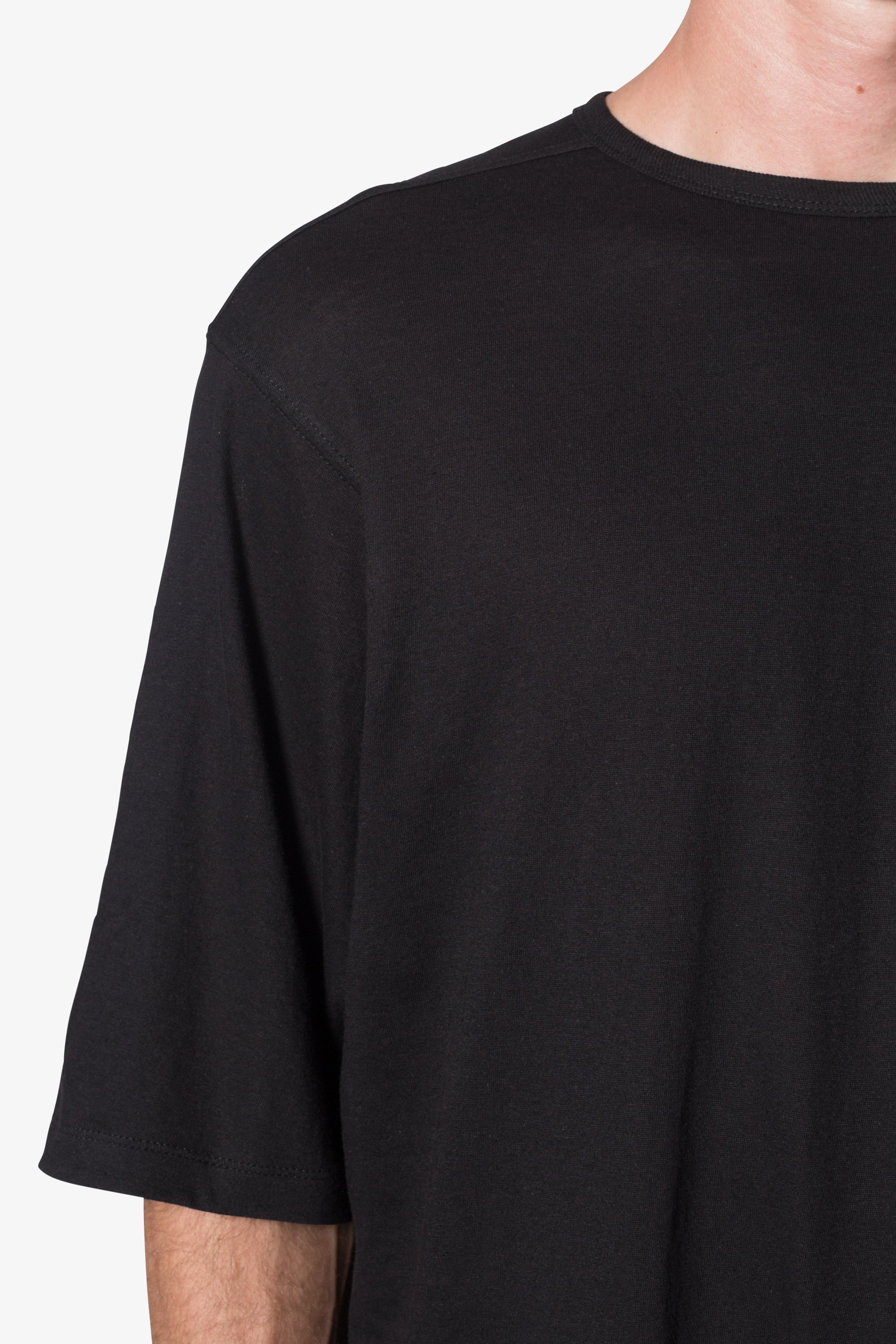 Sheer Gauze Tee - Black - Image 8