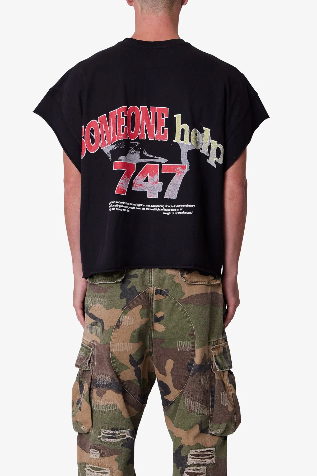 Snake Cutoff Tee - Vintage Black - Image 5