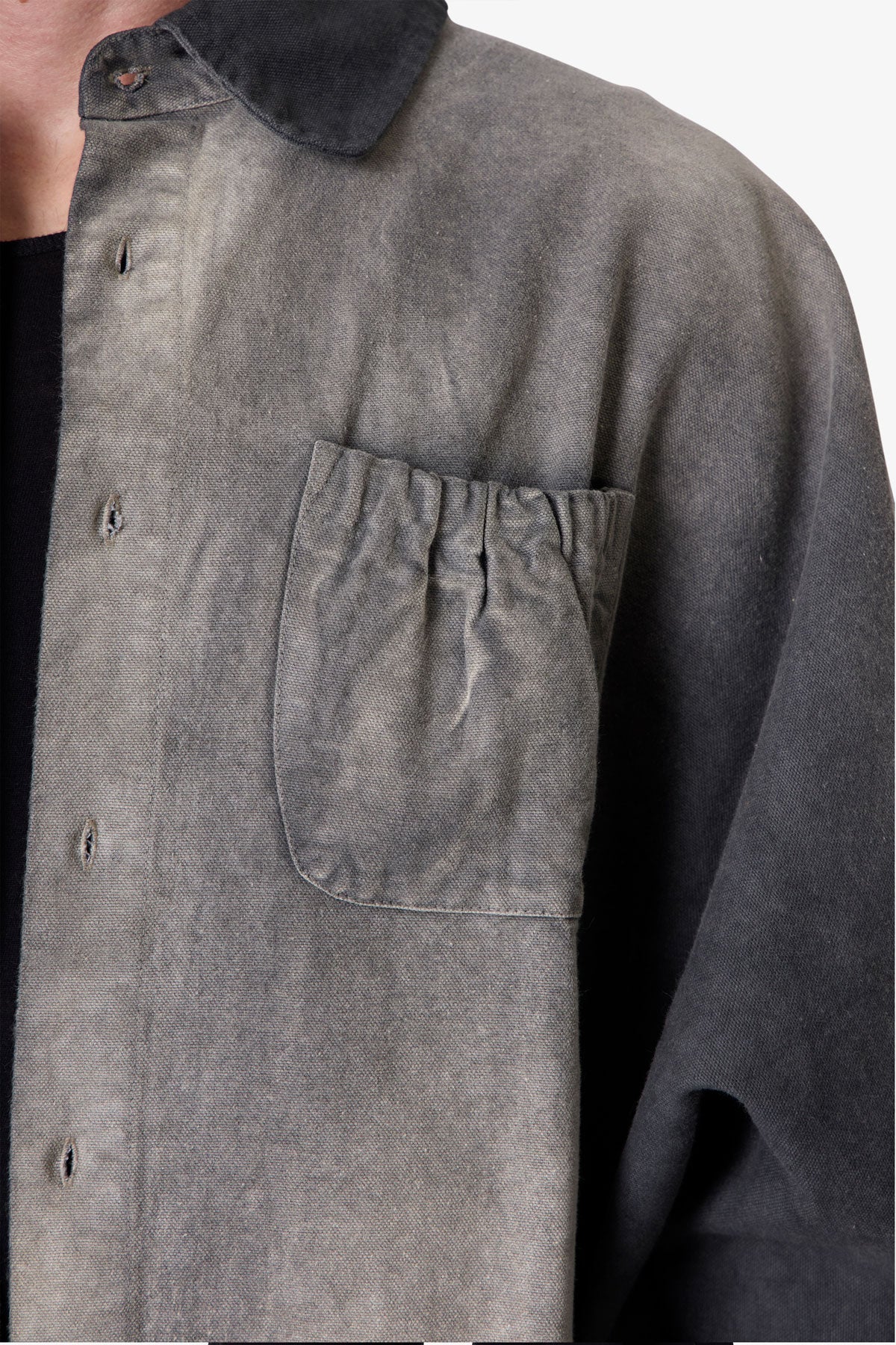 Spray Denim L/S Shirt - Washed Black - Image 7