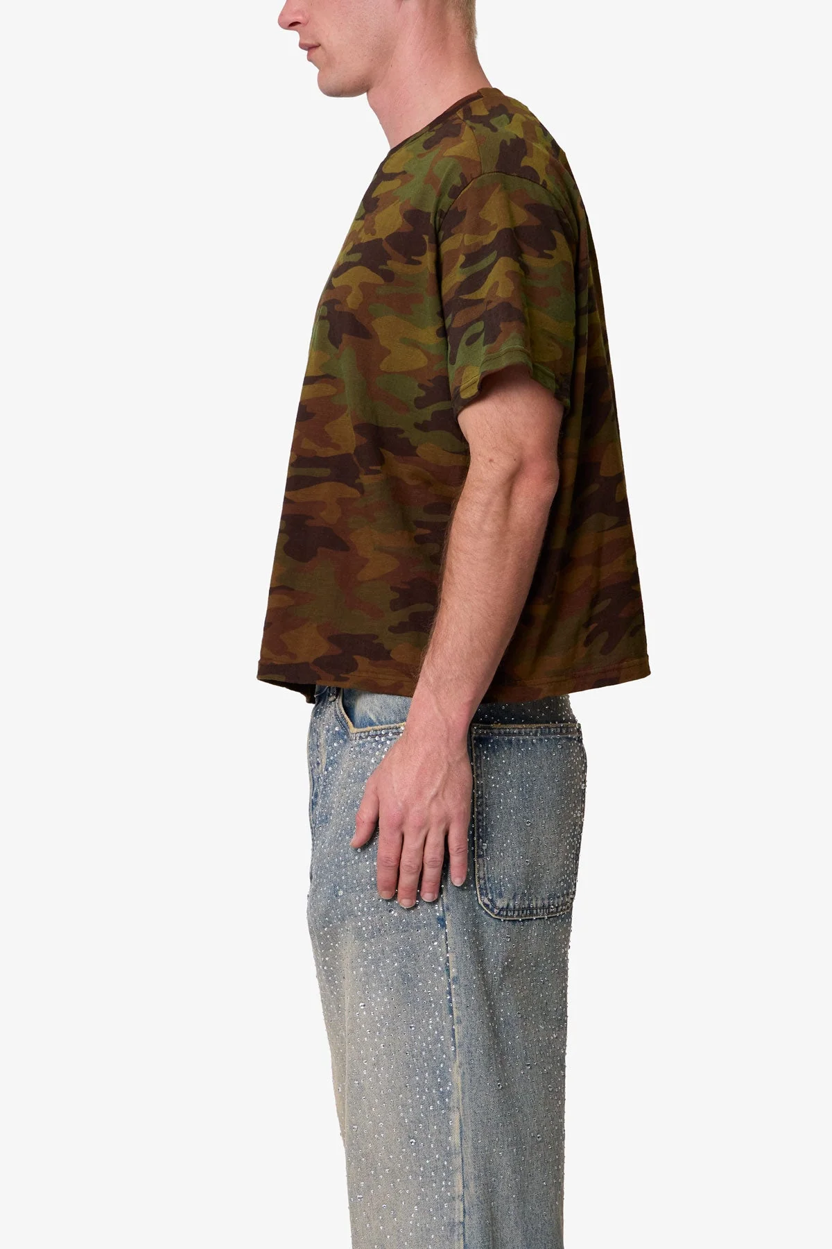 Sprayed Slub Tee - Camo - Image 4