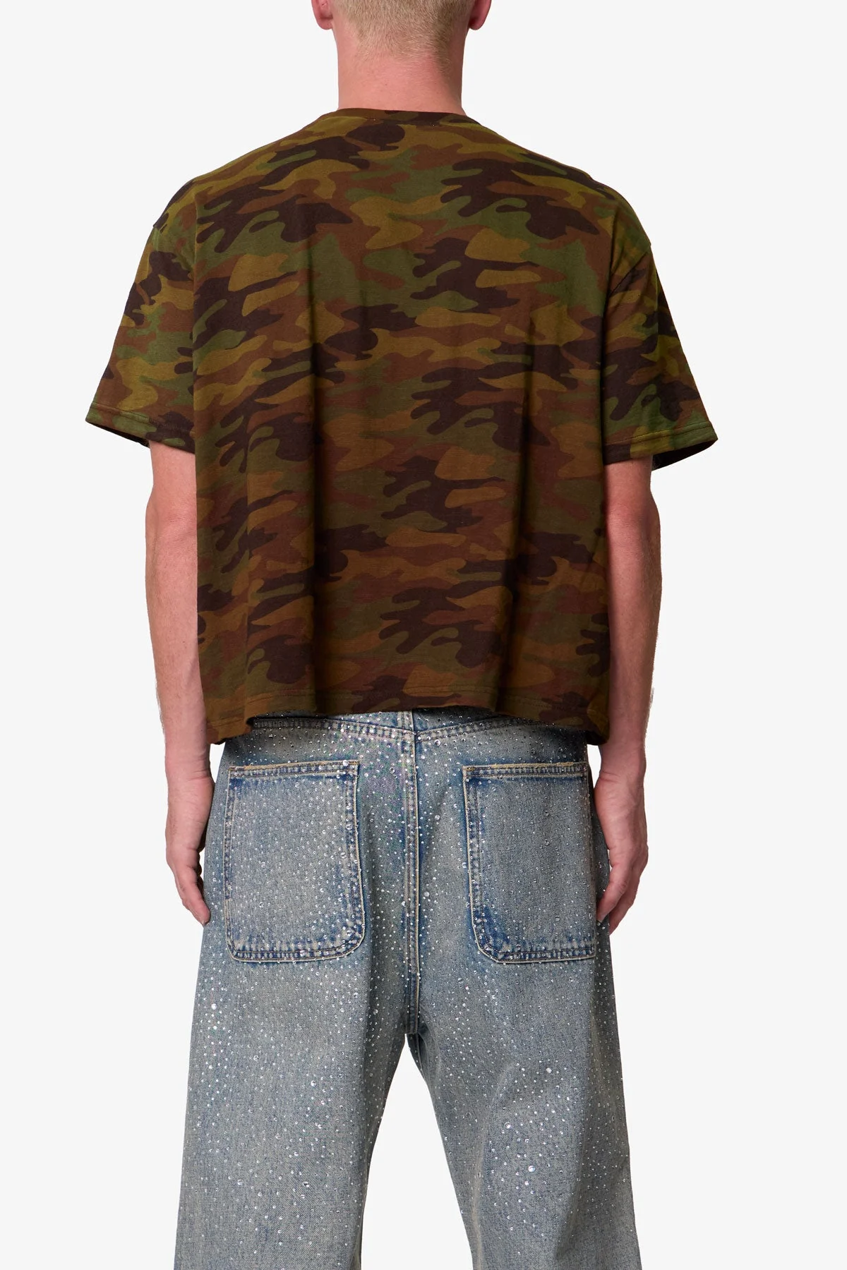 Sprayed Slub Tee - Camo - Image 5