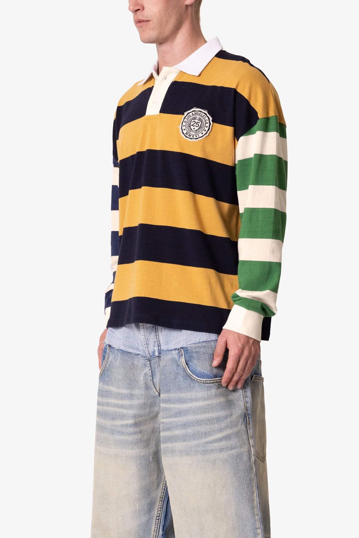 Striped Rugby L/S Shirt - Multi - Image 3