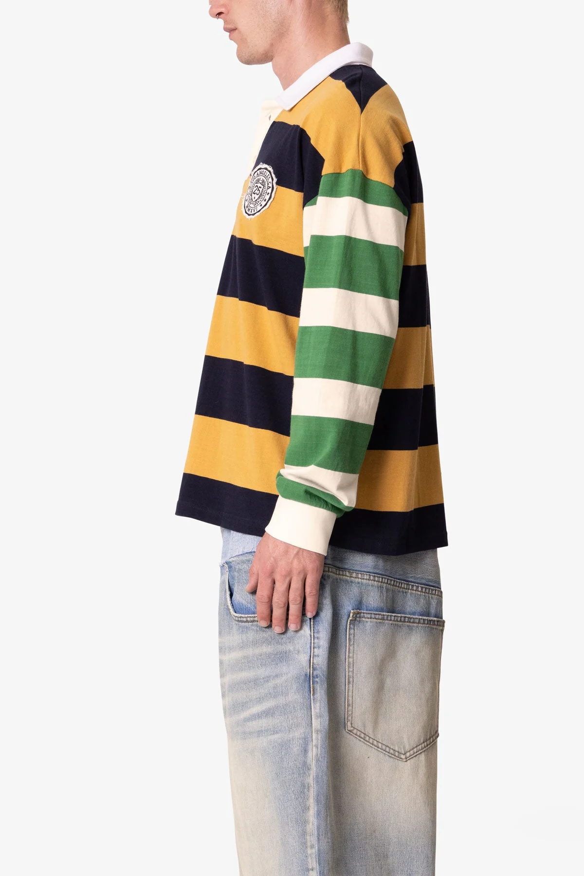 Striped Rugby L/S Shirt - Multi - Image 4