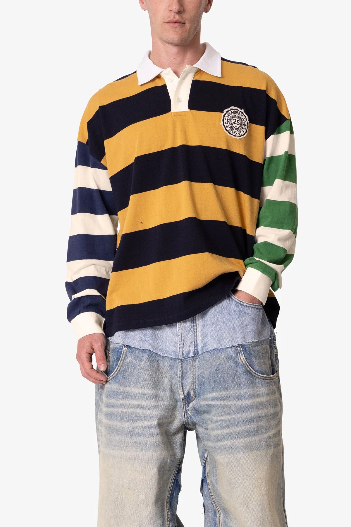 Striped Rugby L/S Shirt - Multi - Image 6