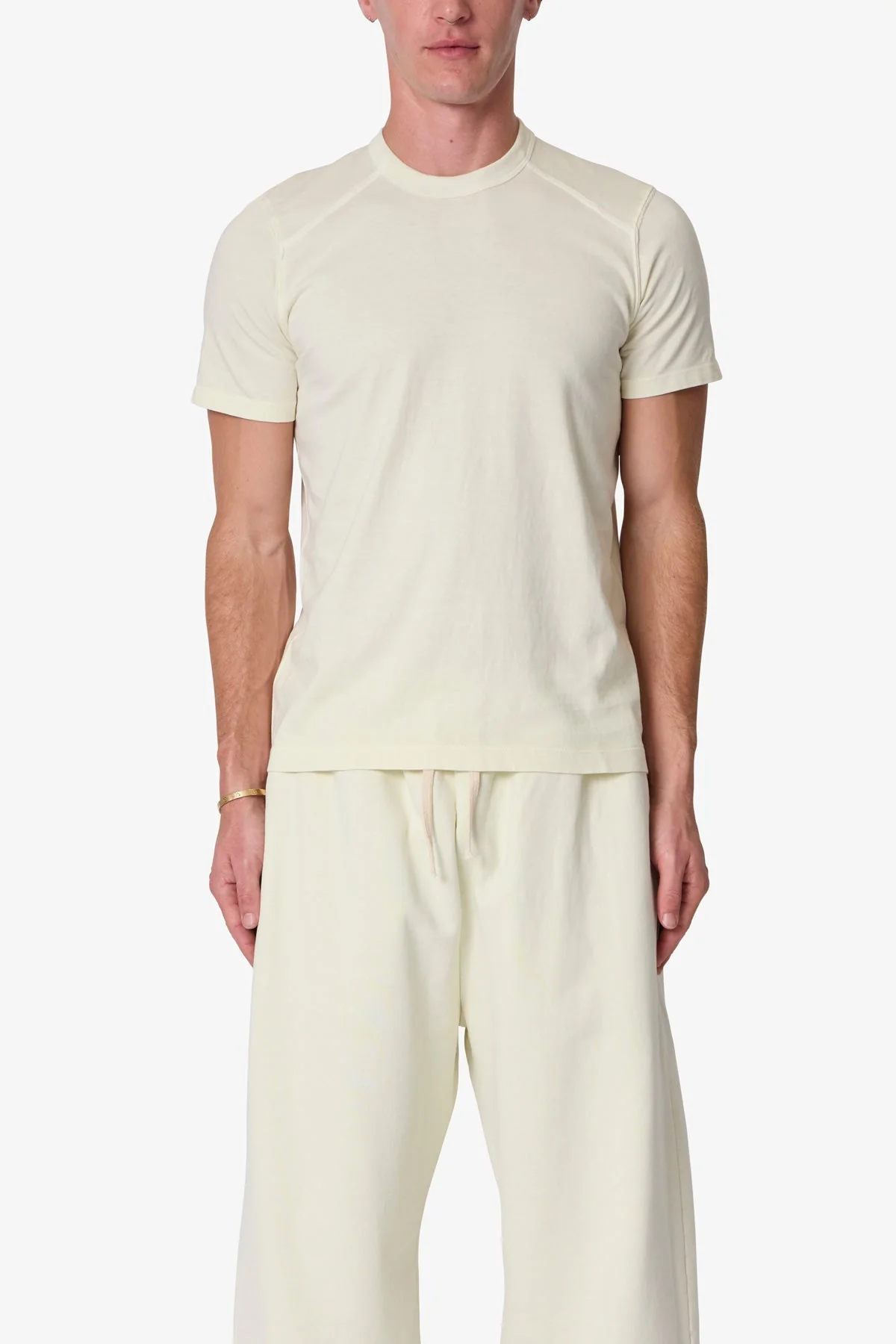 Tight Cropped Tee - Off White - Image 2