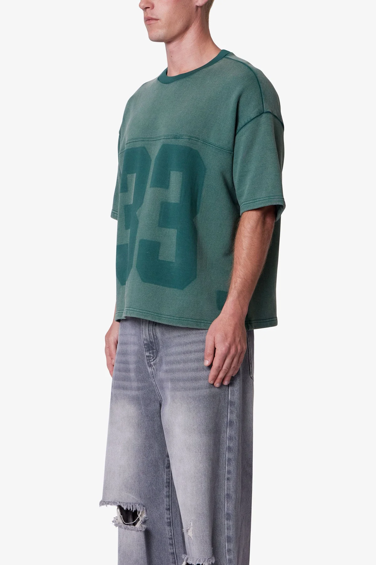 Vintage Terry Jersey Shirt - Green - Image 3