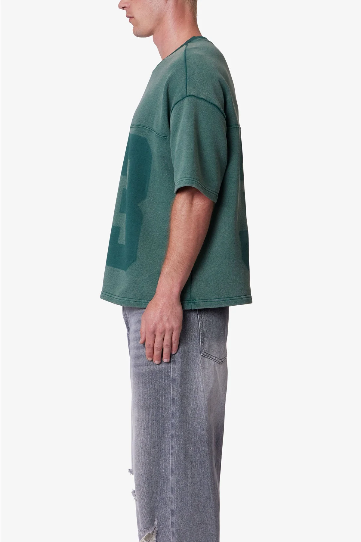 Vintage Terry Jersey Shirt - Green - Image 4