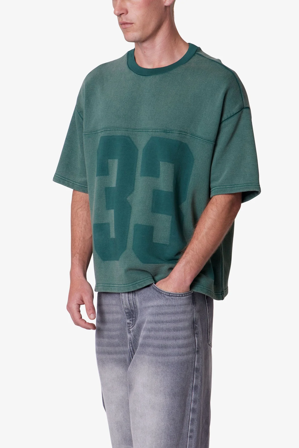 Vintage Terry Jersey Shirt - Green - Image 6