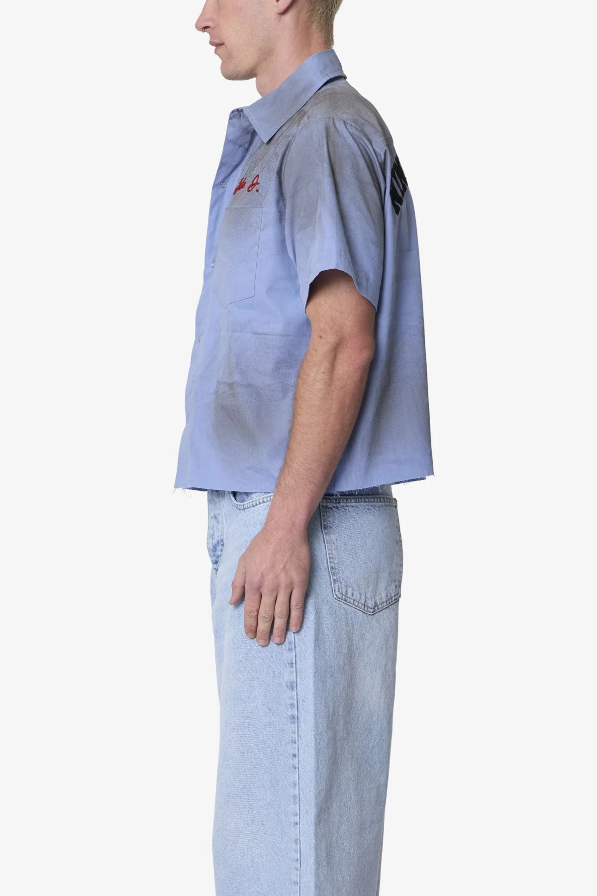 Vintage Work S/S Shirt - Light Blue - Image 4