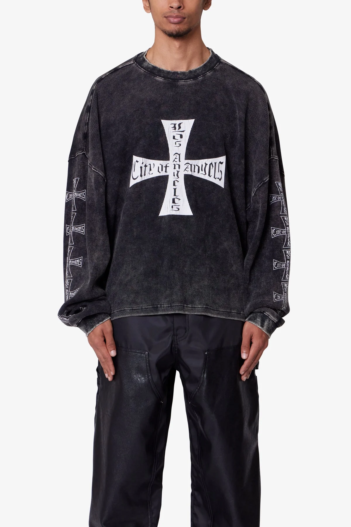 Washed LA Thermal Shirt - Washed Black - Image 2
