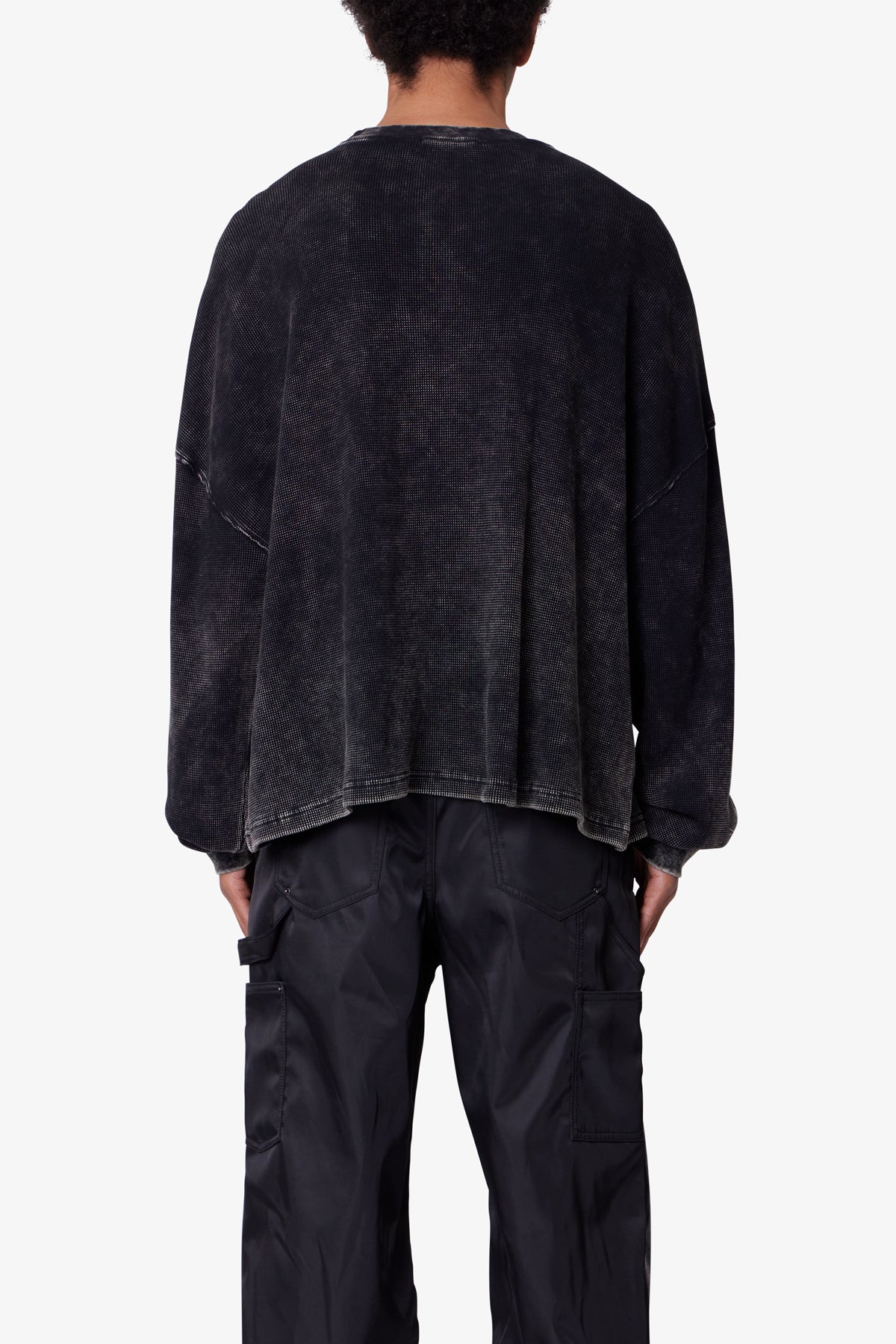 Washed LA Thermal Shirt - Washed Black - Image 5