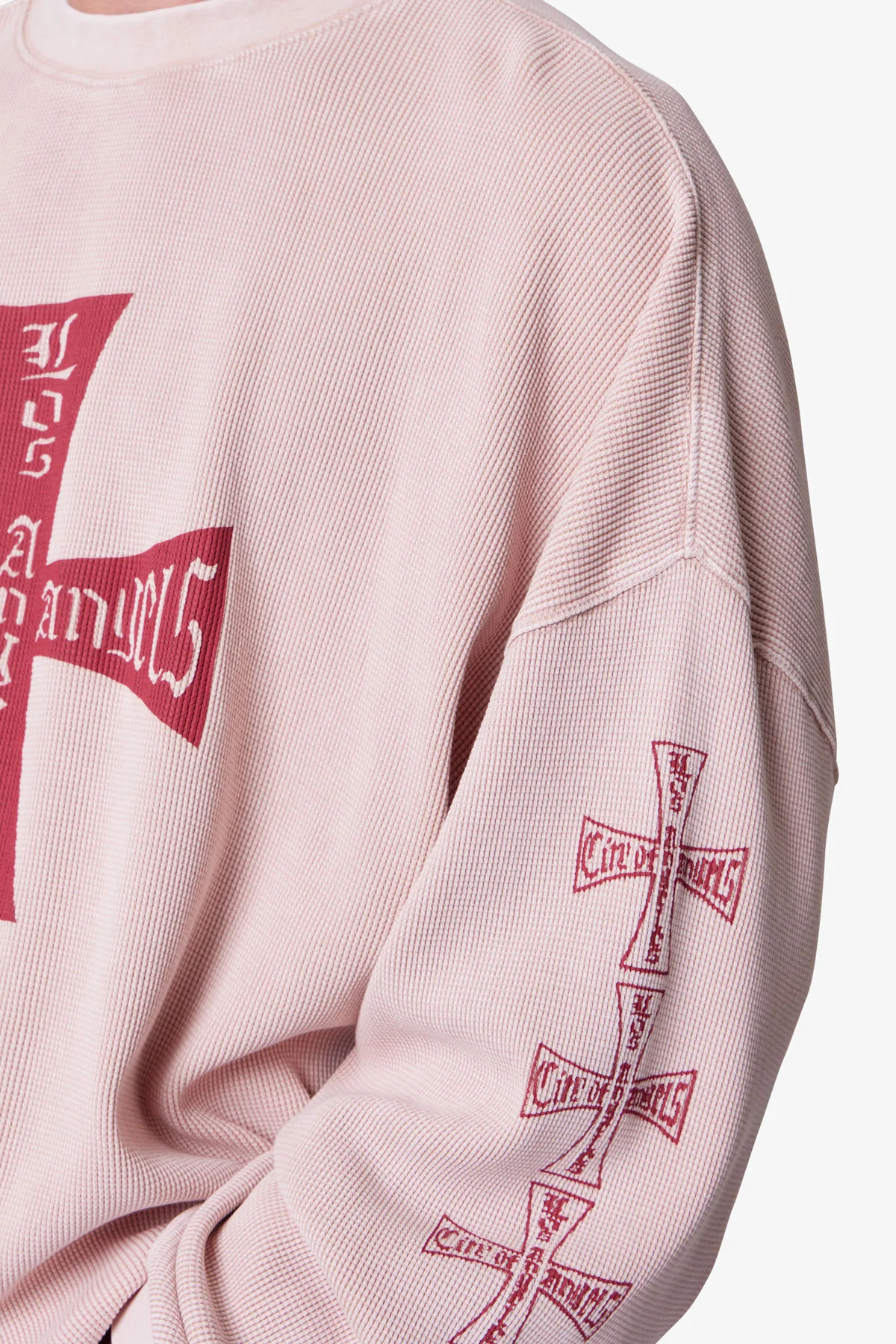 Washed LA Thermal Shirt - Faded Rose - Image 7