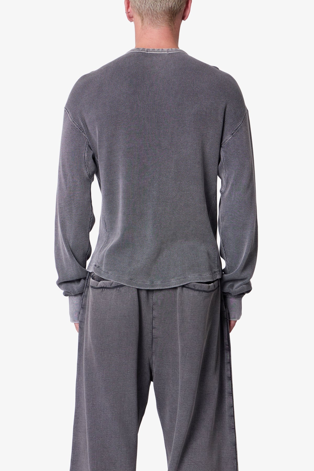 Washed Thermal L/S Tee - Vintage Black - Image 5