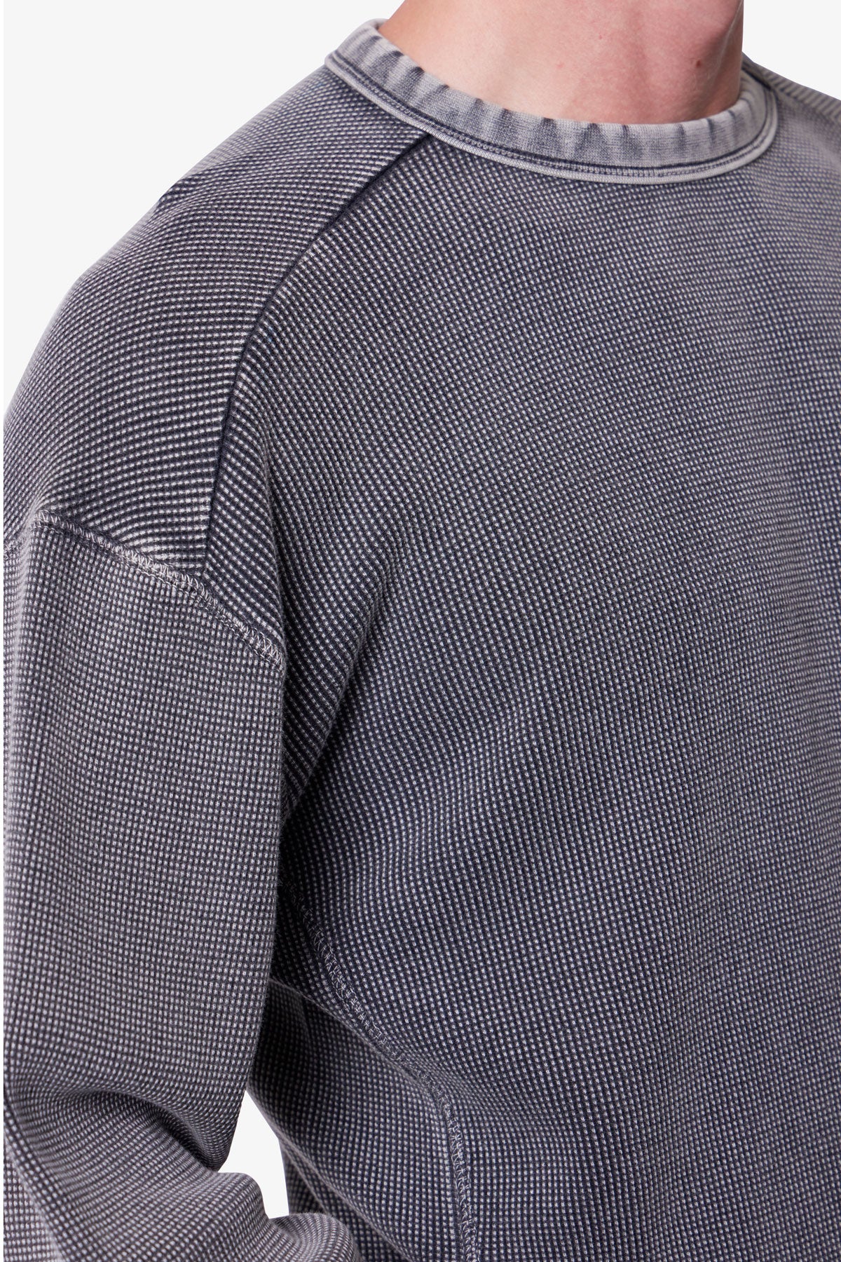 Washed Thermal L/S Tee - Vintage Black - Image 7
